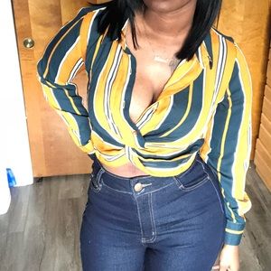 Long sleeve dress Crop top